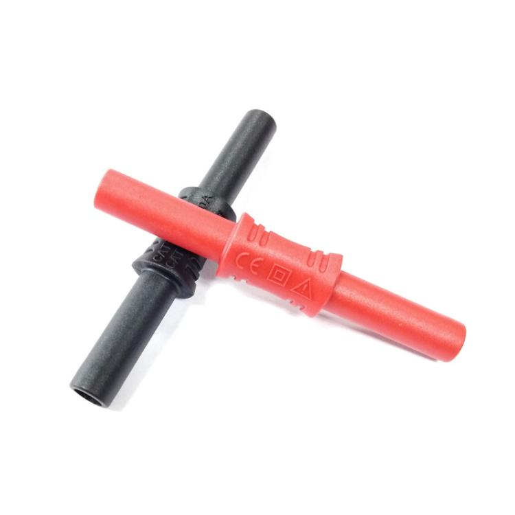 4mm Banana Adapter Multimeter Extension Cable Straight-through Connector(Black) - Other Tester Tool by buy2fix | Online Shopping UK | buy2fix