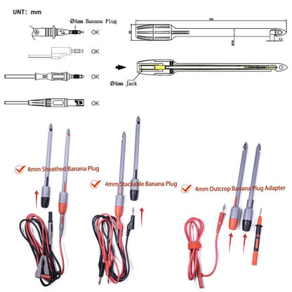 Banana Plug Multimeter Non-Destructive Piercing Probe(4mm Jack) - Other Tester Tool by buy2fix | Online Shopping UK | buy2fix