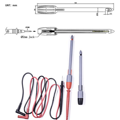 Banana Plug Multimeter Non-Destructive Piercing Probe(2mm Jack) - Other Tester Tool by buy2fix | Online Shopping UK | buy2fix