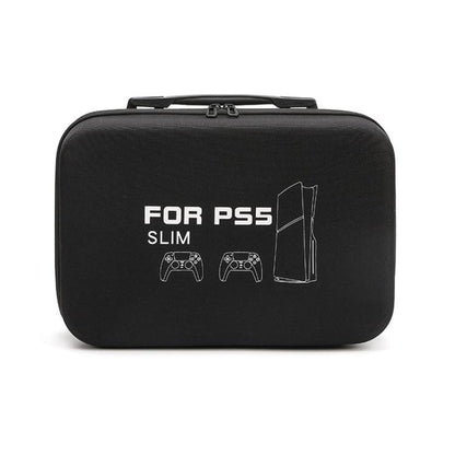 BKANO For Sony PS5 Slim Storage Bag Hard-Shell Shoulder Suitcase Storage Case(Black) - Bags by BKANO | Online Shopping UK | buy2fix