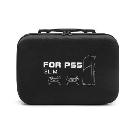 BKANO For Sony PS5 Slim Storage Bag Hard-Shell Shoulder Suitcase Storage Case(Black) - Bags by BKANO | Online Shopping UK | buy2fix