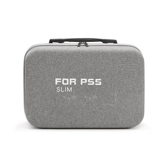 BKANO For Sony PS5 Slim Storage Bag Hard-Shell Shoulder Suitcase Storage Case(Gray) - Bags by BKANO | Online Shopping UK | buy2fix