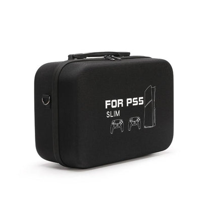 BKANO For Sony PS5 Slim Storage Bag Hard-Shell Shoulder Suitcase Storage Case(Black) - Bags by BKANO | Online Shopping UK | buy2fix
