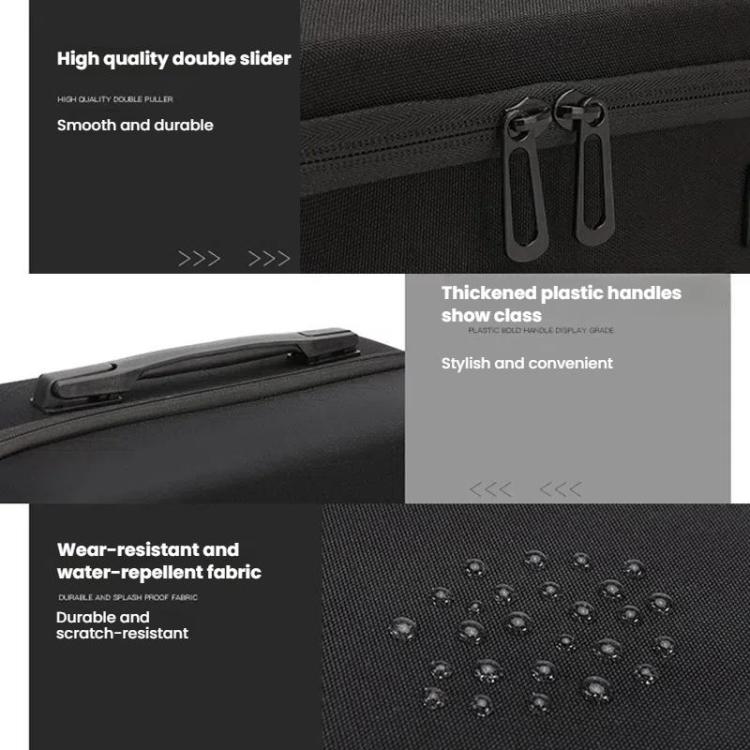 BKANO For Sony PS5 Slim Storage Bag Hard-Shell Shoulder Suitcase Storage Case(Black) - Bags by BKANO | Online Shopping UK | buy2fix