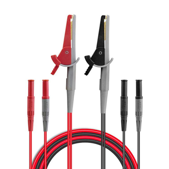 Multimeter Alligator Clip 4mm Banana Jack Test Pen Clip 4-Wire Silicone Test Clip(BC0001004800)
