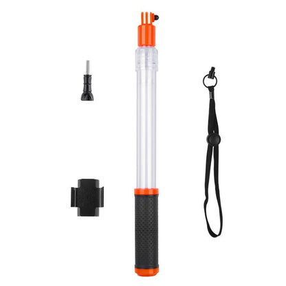 TELESIN Waterproof Selfie Stick For GoPro HERO Series / DJI Osmo Action Series And Other Sports Camera(Transparent) - Extendable Pole by TELESIN | Online Shopping UK | buy2fix