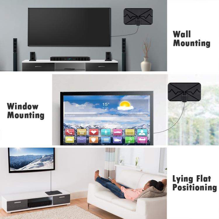 3600 Miles 4K Digital Antenna TV indoor Amplifier Signal Booster DVB-T2 HDTV Antenna - DVB-T & Simulation Antenna by buy2fix | Online Shopping UK | buy2fix