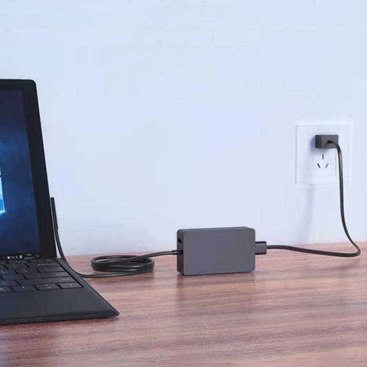 For Microsoft Surface Laptop 65W 15V 4A Fast Charger With 5V 1A  USB-A Port AC Adapter EU Plug - For Microsoft by buy2fix | Online Shopping UK | buy2fix