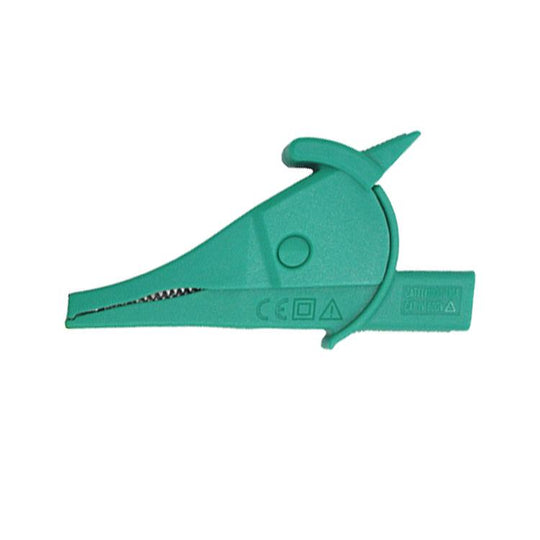 4mm Banana Jack Multimeter Crocodile Clip Insulated Capacitor Clip Test Pen Clip(Green)