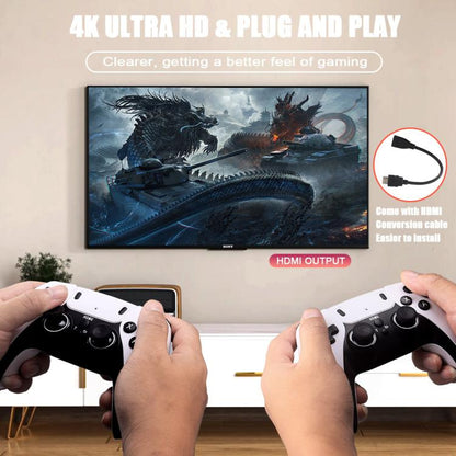 M10 Pro 4K TV Game Player 3D HD Retro Video Game Console 64G With Wired Controller - Pocket Console by buy2fix | Online Shopping UK | buy2fix