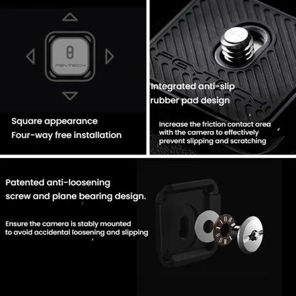 PGYTECH Camera Arca Quick Release Mount V2 Interface Tripod Accessory, Specifications: Set - Quick Release Plate by PGYTECH | Online Shopping UK | buy2fix