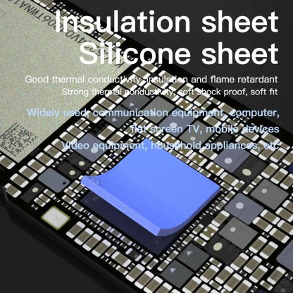 MaAnt DR-03 100pcs /Box Insulating Thermal Conductive Silicone Spacer CPU Thermal Spacer(Gray) - Others by MaAnt | Online Shopping UK | buy2fix