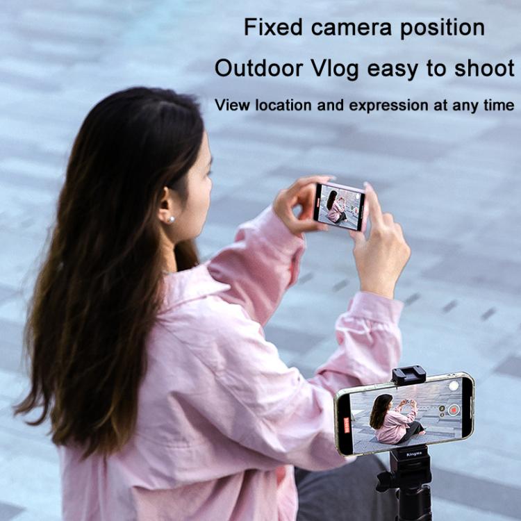 KingMa PH02 MAX Mobile Phone MagSafe Display Screen Selfie Live Streaming Phone Rear Camera(Pink) - Selfie Sticks by KingMa | Online Shopping UK | buy2fix