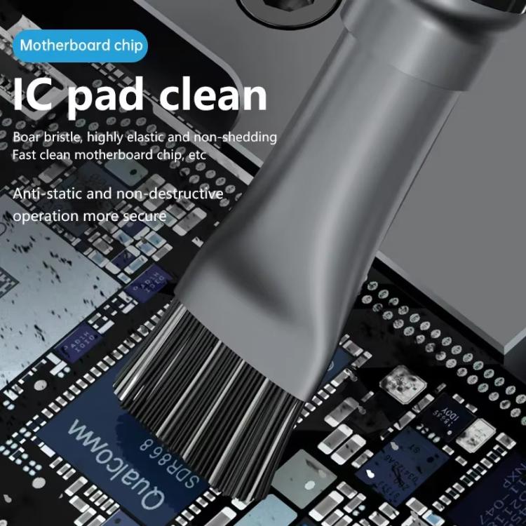 MaAnt 2 In 1 Stiffened Cylinder Short Brush Cell Phone Repair Motherboard Cleaning Brush - Brushes by MaAnt | Online Shopping UK | buy2fix