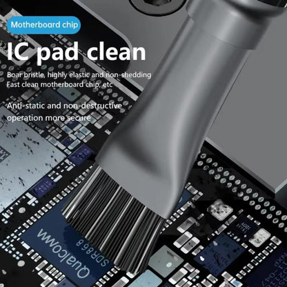 MaAnt 2 In 1 Stiffened Cylinder Short Brush Cell Phone Repair Motherboard Cleaning Brush - Brushes by MaAnt | Online Shopping UK | buy2fix