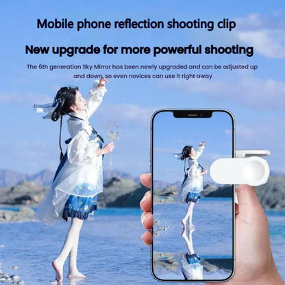 Mobile Phone Reflection Photo Clip Holder Adjustable Angle Mirror Clip Phone Reflector Selfie Artifact, Color: Black - Others Accessories by buy2fix | Online Shopping UK | buy2fix