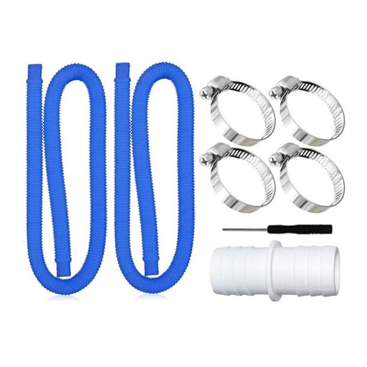 32mm Pool Hose + Connector + Screwdriver For Intex 300 GPH/530 GPH, Length: 1m Blue Hose - Swimming Pool Parts by buy2fix | Online Shopping UK | buy2fix
