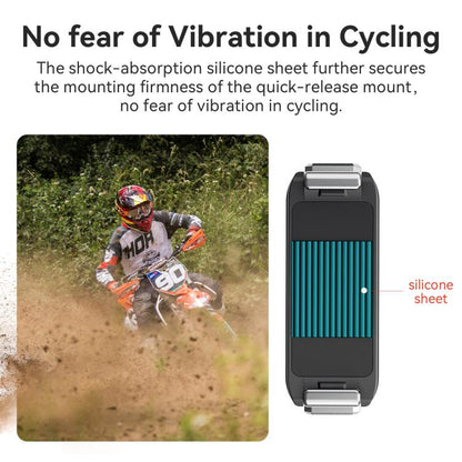 For DJI Osmo 360/Action 5 Pro/4/3 aMagisn Metal Magnetic Quick Release Mount Dual Interface Adapter(Black) - Mount & Holder by aMagisn | Online Shopping UK | buy2fix