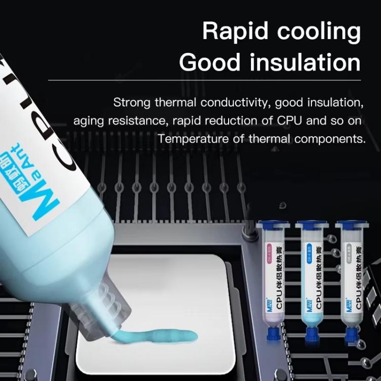 MaAnt Thermal Conductive Silicone Grease CPU Thermal Grease Computer Graphic Card Cooling Universal Thermal Conductive(Gray) - Soldering Paste by MaAnt | Online Shopping UK | buy2fix