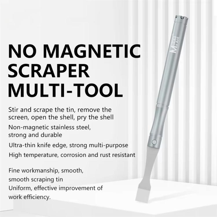 MaAnt M-068 Cell Phone Repair Non-Magnetic Stainless Steel Scraper Removal Tablet Paste Stirring BGA Pry Bar Degumming Tool - Crowbar by MaAnt | Online Shopping UK | buy2fix