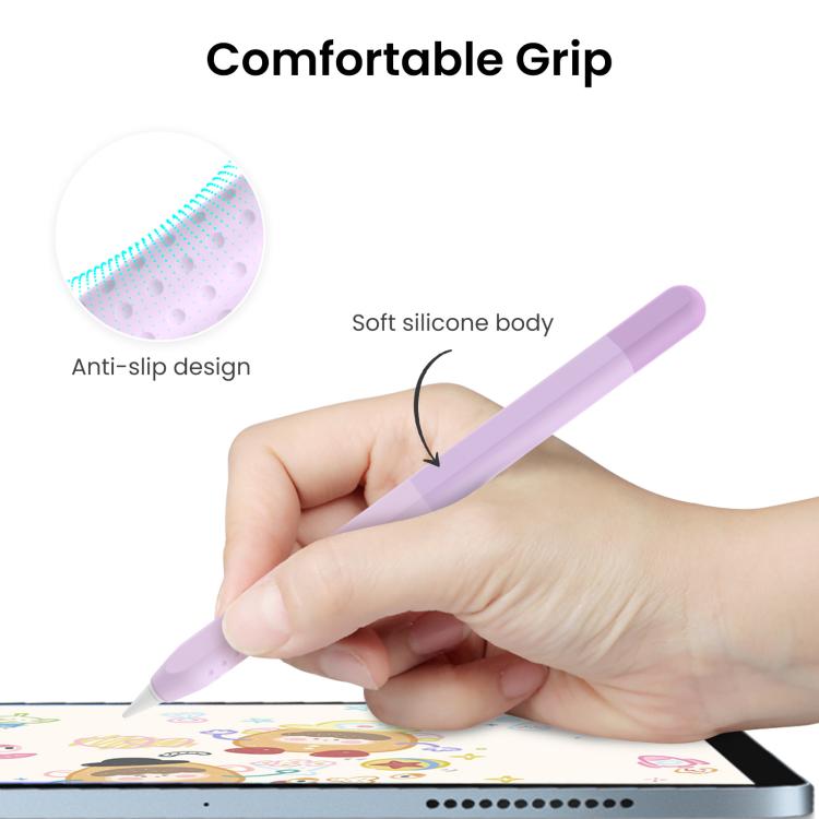 For Apple Pencil USB-C AhaStyle PT102-3 Stylus Gradient Color Silicone Pen Case(Green) - Pencil Accessories by AhaStyle | Online Shopping UK | buy2fix