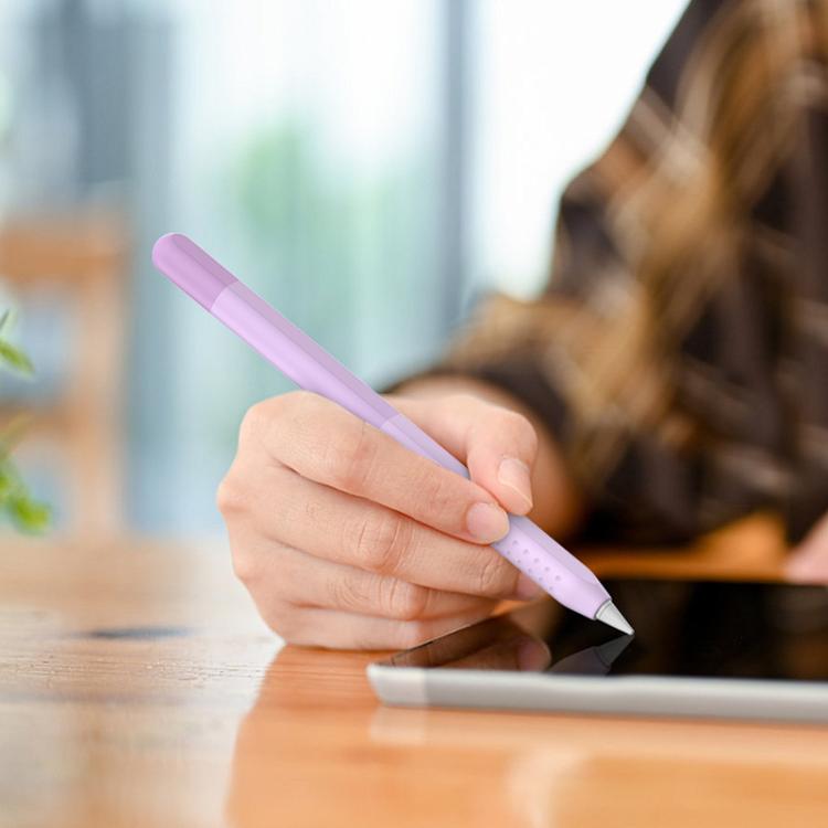For Apple Pencil USB-C AhaStyle PT102-3 Stylus Gradient Color Silicone Pen Case(Gray) - Pencil Accessories by AhaStyle | Online Shopping UK | buy2fix
