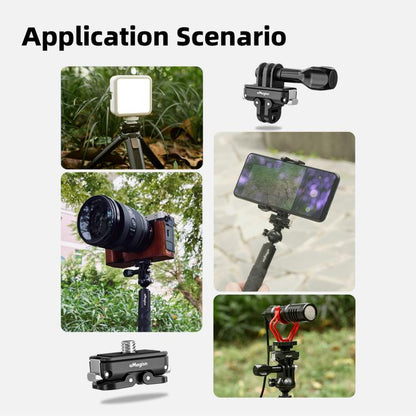 aMagisn Mini Quick Release Mount for Sports Cameras, Spec: 2-claw Base+1/4 Inch Cover - Quick Release Plate by aMagisn | Online Shopping UK | buy2fix