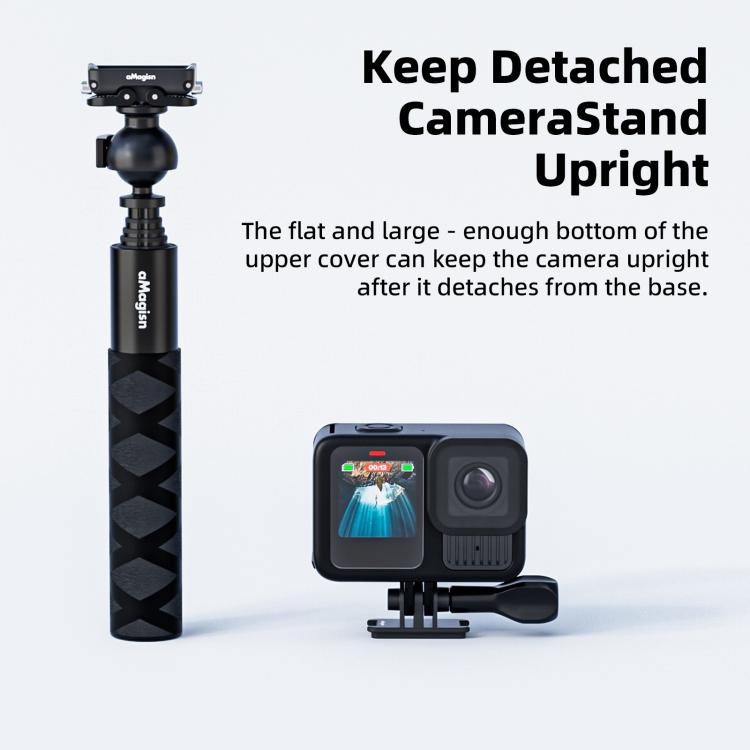 aMagisn Mini Quick Release Mount for Sports Cameras, Spec: 1/4 Inch Base + 1/4 Inch Cover - Quick Release Plate by aMagisn | Online Shopping UK | buy2fix