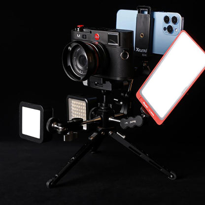 XILETU Tripod Screw Hole Adapter with Cold Shoe 3/8 inch 1/4 inch Thread Holes ARRI Positioning Hole - Other Accessories by XILETU | Online Shopping UK | buy2fix