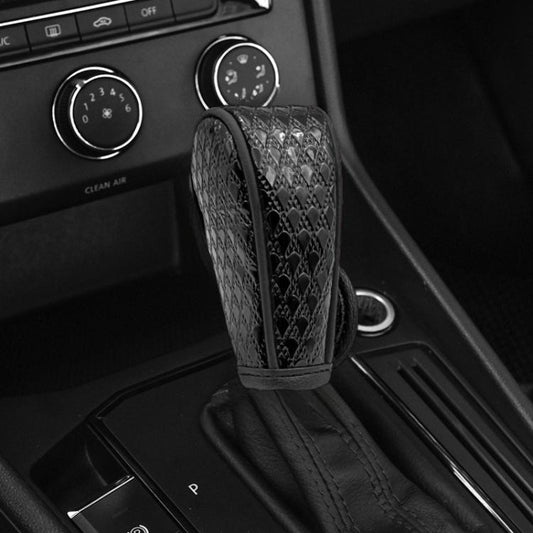 Peacock Pattern Leather Car Gear Shift Protective Cover(Sticky Type Automatic Gear) - Shift Knob by buy2fix | Online Shopping UK | buy2fix