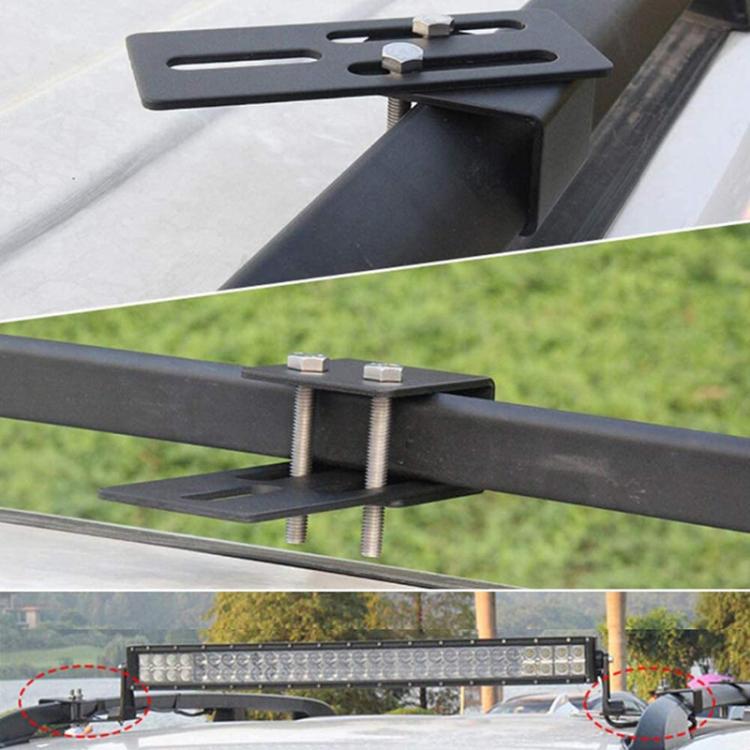 Car Luggage Rack Modification Fixing Clip Roof Spotlight Bracket Accessories(Black) - Roof Racks by buy2fix | Online Shopping UK | buy2fix