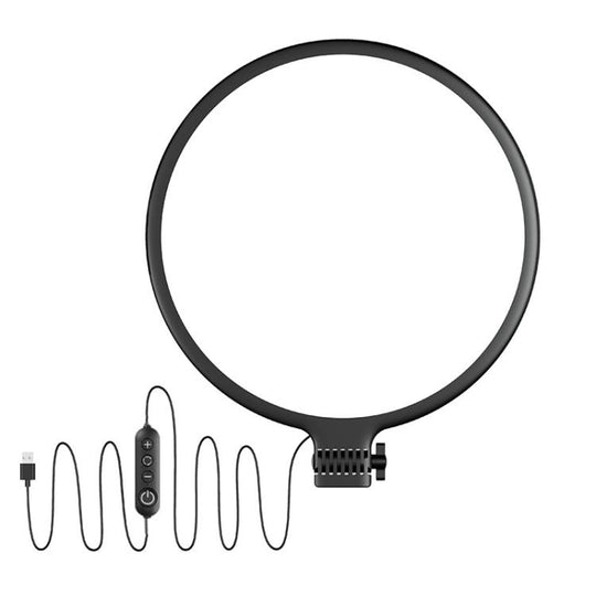 Live Streaming Fill Light LED Photography Lamp Mobile Phone Eye Protection Soft Light Selfie Lamp, Spec: 8inch（Black）