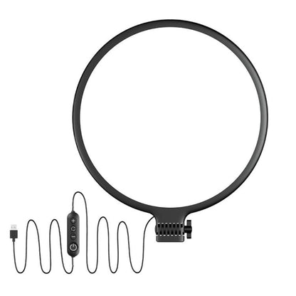 Live Streaming Fill Light LED Photography Lamp Mobile Phone Eye Protection Soft Light Selfie Lamp, Spec: 12inch（Black） - Ring Light by buy2fix | Online Shopping UK | buy2fix