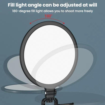 Live Streaming Fill Light LED Photography Lamp Mobile Phone Eye Protection Soft Light Selfie Lamp, Spec: 12inch（Black） - Ring Light by buy2fix | Online Shopping UK | buy2fix