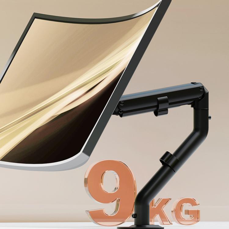 For 15-32 Inch Monitor Bracket Adjustable Gas Spring Computer Screen Desk Mount Stand(White) - Laptop Stand by buy2fix | Online Shopping UK | buy2fix