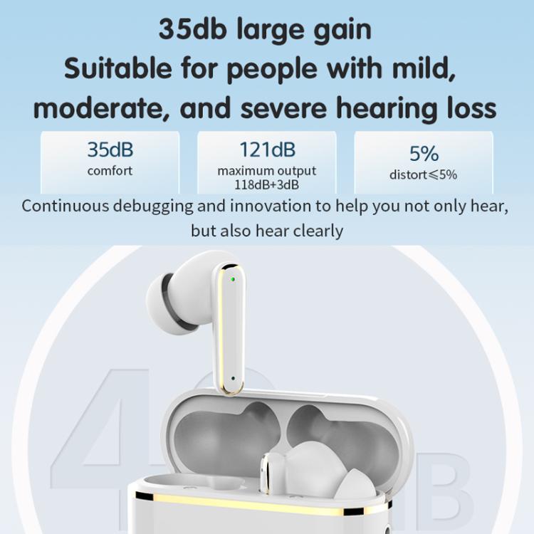 Smart Touch In-Ear Hearing Aid With Digital Charging Compartment(Skin Color) - Hearing Aids by buy2fix | Online Shopping UK | buy2fix