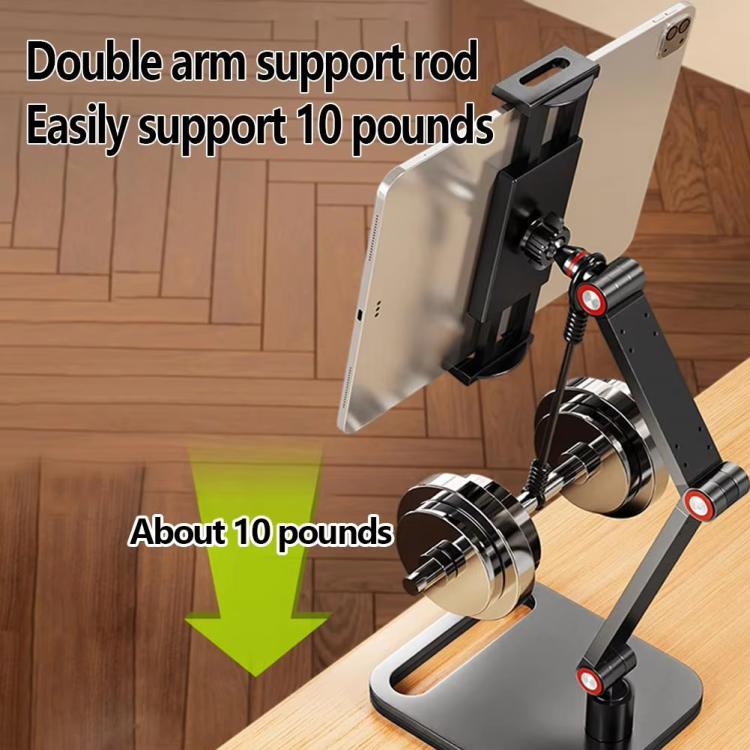 3-session Phone Tablet Monitor Desktop Stand Height and Angle Adjustable Bracket for Screen Within 17.3 Inch - Desktop Holder by buy2fix | Online Shopping UK | buy2fix