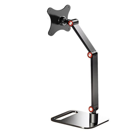 Portable Vesa Monitor Stand Height Adjustable Swivel Desk Mount For 17-Inch Screens(Black) - Laptop Stand by buy2fix | Online Shopping UK | buy2fix