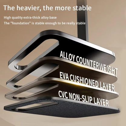 Portable Vesa Monitor Stand Height Adjustable Swivel Desk Mount For 17-Inch Screens(Black) - Laptop Stand by buy2fix | Online Shopping UK | buy2fix