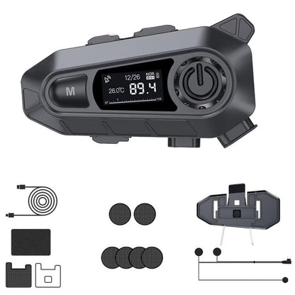 A1 IP67 Waterproof Motorcycle Helmet Noise Reduction Bluetooth Headset, Spec: Soft Mic - Motorcycle Walkie Talkie by buy2fix | Online Shopping UK | buy2fix