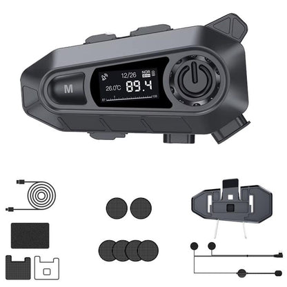 A1 IP67 Waterproof Motorcycle Helmet Noise Reduction Bluetooth Headset, Spec: Hard Mic - Motorcycle Walkie Talkie by buy2fix | Online Shopping UK | buy2fix