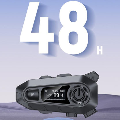 A1 IP67 Waterproof Motorcycle Helmet Noise Reduction Bluetooth Headset, Spec: Hard Mic - Motorcycle Walkie Talkie by buy2fix | Online Shopping UK | buy2fix