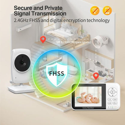 3.2 inch LCD Wireless Video Baby Monitor 2 Way Audio Talk Night Vision Surveillance Security Camera AU Plug - Baby Monitor by buy2fix | Online Shopping UK | buy2fix