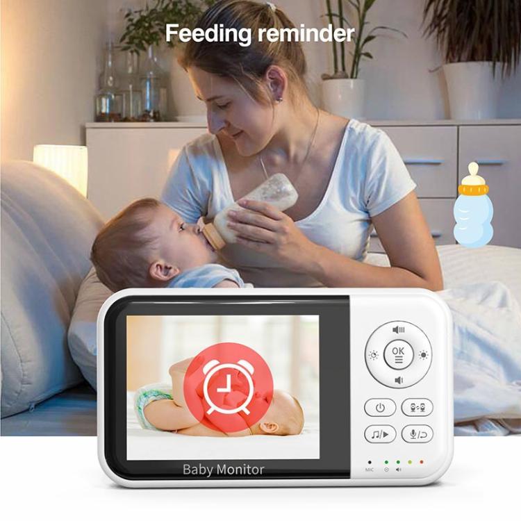 3.2 inch LCD Wireless Video Baby Monitor 2 Way Audio Talk Night Vision Surveillance Security Camera US Plug - Baby Monitor by buy2fix | Online Shopping UK | buy2fix