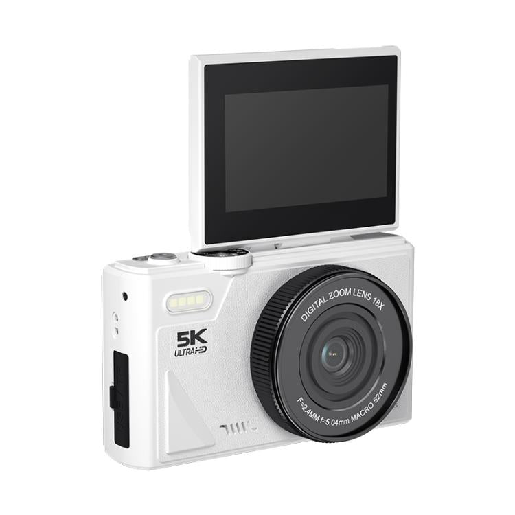 W1 5K HD Digital Camera 75MP 18X Digital Zoom WiFi Video Recorder With Flip Screen(Black) - Video Cameras by buy2fix | Online Shopping UK | buy2fix