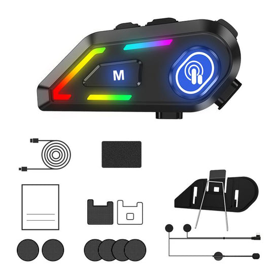 C5 IPX7 Waterproof Outdoor Cycling Noise Reduction Helmet Bluetooth Headset, Spec: Hard Mic