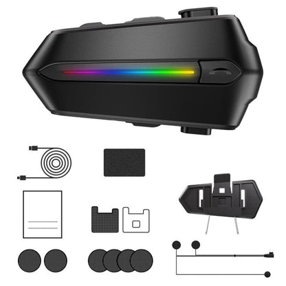 C5S IPX6 Waterproof CVC Noise Reduction Motorcycle Helmet Bluetooth Headset, Spec: Soft Mic - Motorcycle Walkie Talkie by buy2fix | Online Shopping UK | buy2fix