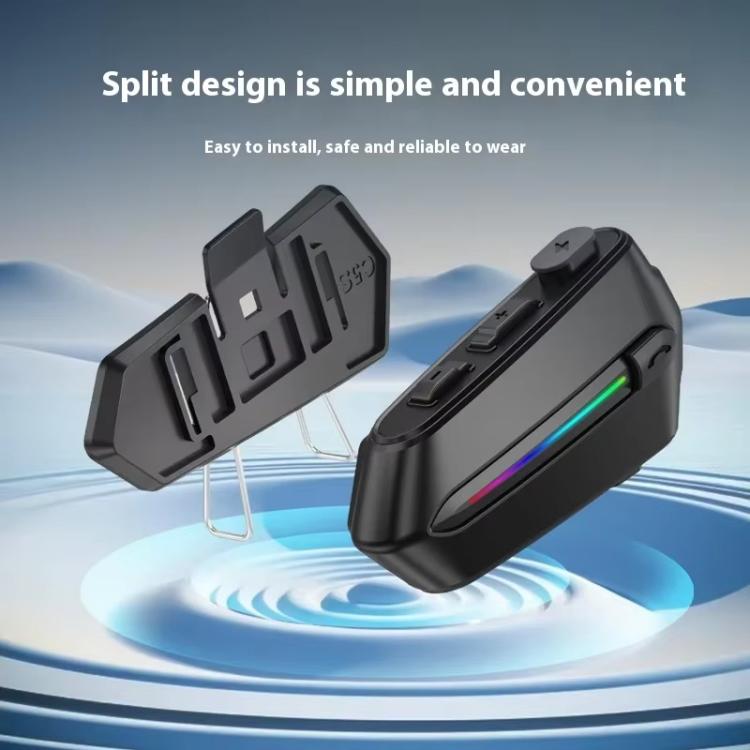C5S IPX6 Waterproof CVC Noise Reduction Motorcycle Helmet Bluetooth Headset, Spec: Soft Mic - Motorcycle Walkie Talkie by buy2fix | Online Shopping UK | buy2fix
