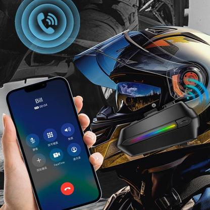 C5S IPX6 Waterproof CVC Noise Reduction Motorcycle Helmet Bluetooth Headset, Spec: Soft and Hard Mics - Motorcycle Walkie Talkie by buy2fix | Online Shopping UK | buy2fix