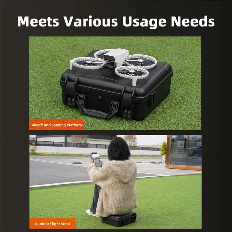 For DJI Flip BRDRC Explosion-proof Waterproof Case With Screen Remote Control Suitcase Shoulder Crossbody Bag(Black) - Other by BRDRC | Online Shopping UK | buy2fix